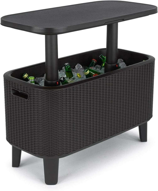 Outdoor Cocktail Table With Insulated 60L Cooler
