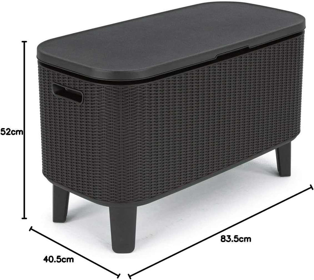 Outdoor Cocktail Table With Insulated 60L Cooler - EVERNEST HOME & GARDEN