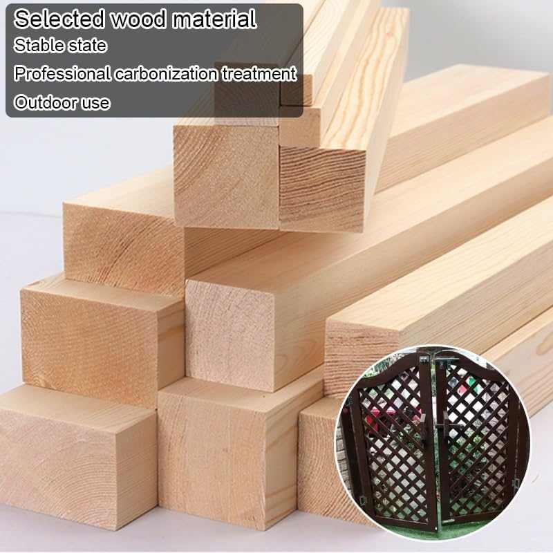 Double wooden garden gate with curved top and lattice design in solid wood